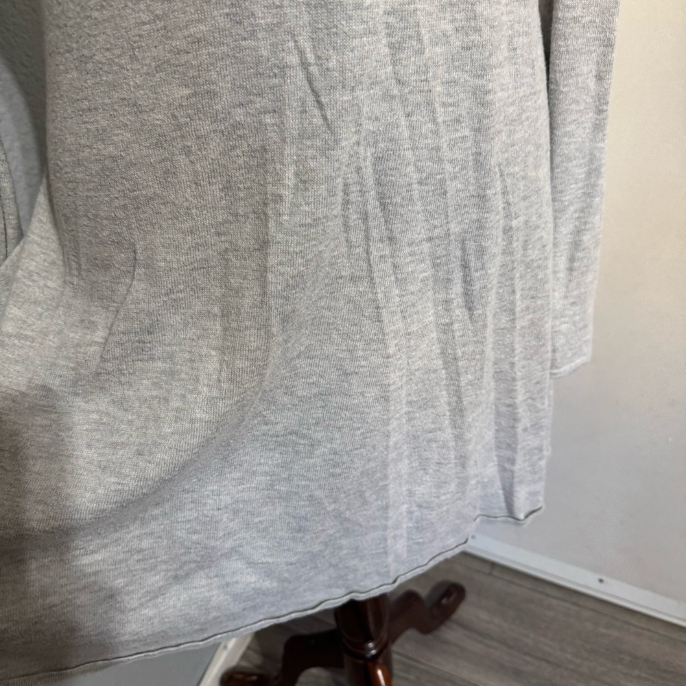American Eagle Outfitters Women Light Gray Long Sleeve Fit & Flare Dress Size S - Picture 7 of 17